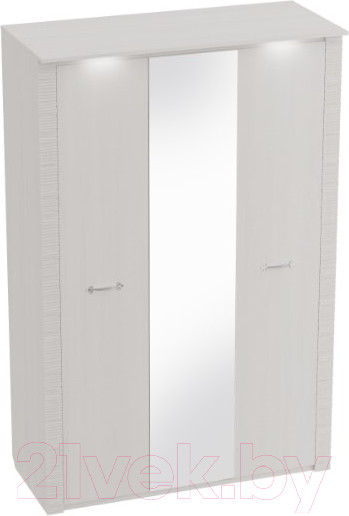 Изображение товара Шкаф Мебельград Элана 3-х дверный 143x64.5x218.5 (бодега белая)