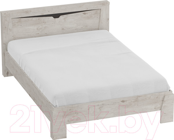 Изображение товара Каркас кровати Мебельград Соренто 120x200 (дуб бонифаций/кофе структурный матовый)