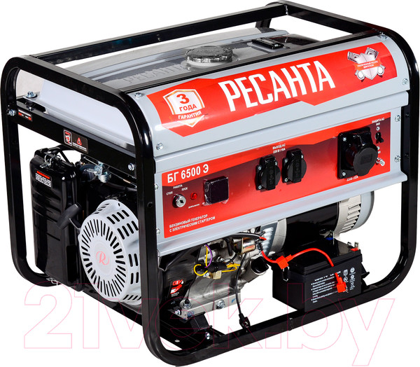 Изображение товара Бензиновый генератор Ресанта БГ 6500 Э (64/1/46)