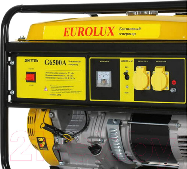 Изображение товара Бензиновый генератор EUROLUX G6500A (64/1/42)