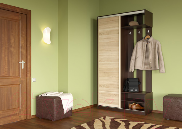 Изображение товара Дверца мебельная Мебельград Леон 590 без зеркала (венге)