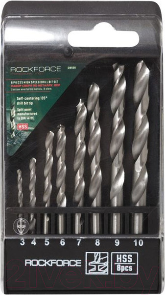 Изображение товара Набор сверл RockForce RF-DBS08