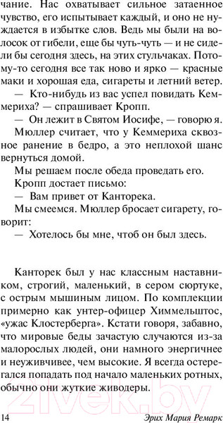 Изображение товара Книга АСТ На Западном фронте без перемен / 9785171056391 (Ремарк Э.М.)