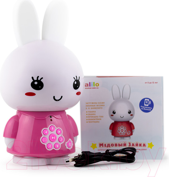 Изображение товара Интерактивная игрушка Alilo Медовый зайка G6+ / 60960 (розовый)