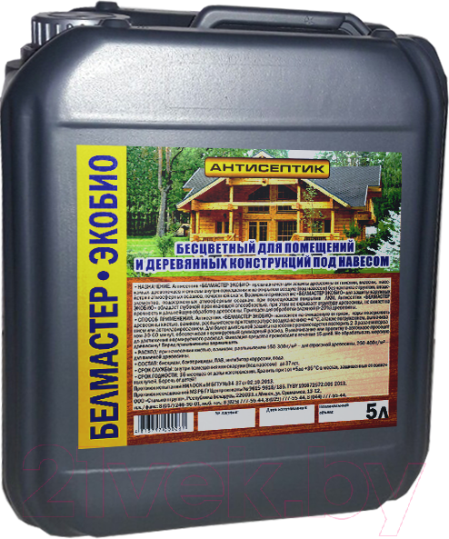 Изображение товара Антисептик для древесины Белмастер Экобио (5л)