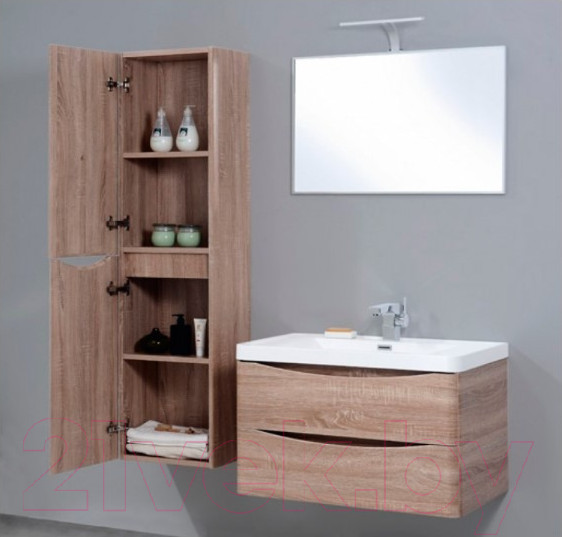 Изображение товара Шкаф-пенал для ванной BelBagno Ancona-N-1700-2A-SC-WO-L
