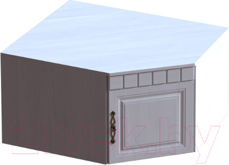 Изображение товара Антресоль Мебельград Прованс угловой (бодега белая/патина премиум)