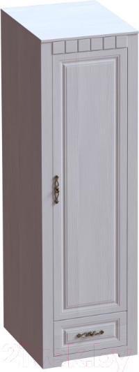 Изображение товара Шкаф Мебельград Прованс платяной 60.2x59x197 (бодега белая/платина премиум)