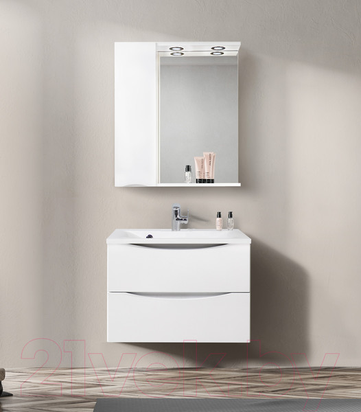 Изображение товара Шкаф с зеркалом для ванной BelBagno Marino-SPC-800/750-1A-BL-P-L