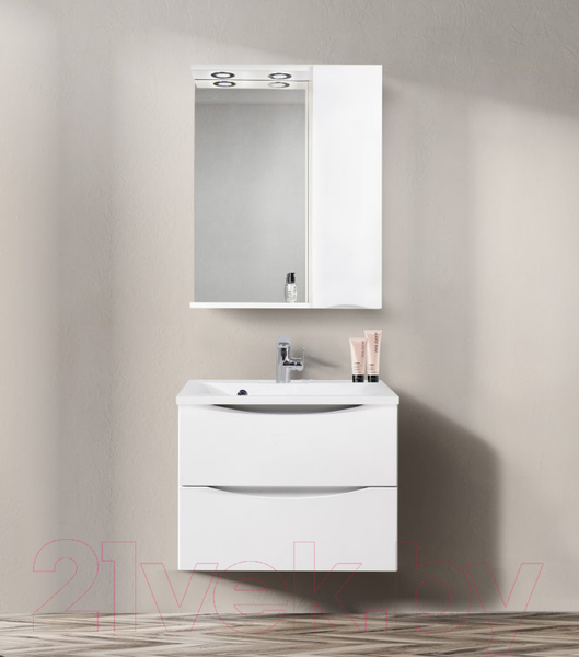 Изображение товара Шкаф с зеркалом для ванной BelBagno Marino-SPC-600/750-1A-BL-P-R