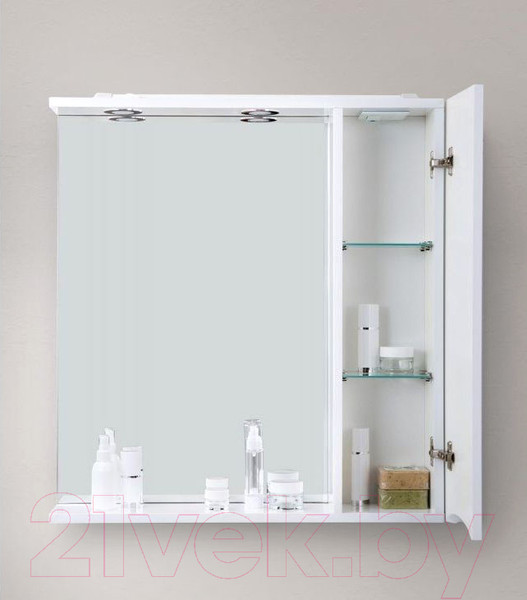Изображение товара Шкаф с зеркалом для ванной BelBagno Marino-SPC-800/750-1A-BL-P-R