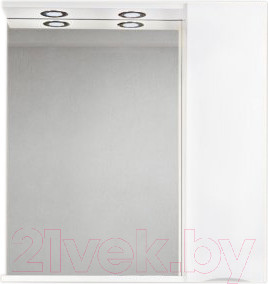 Изображение товара Шкаф с зеркалом для ванной BelBagno Marino-SPC-800/750-1A-BL-P-R