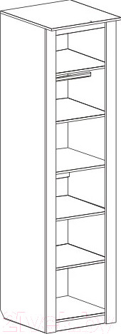 Изображение товара Шкаф-пенал Мебельград Элана 59x64.5x218.5 (бодега белая)