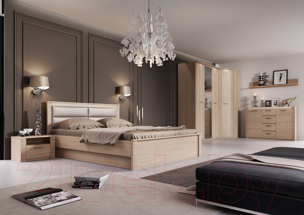 Изображение товара Шкаф Мебельград Элана угловой 90x90x218.5 (дуб сонома)