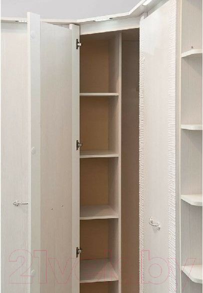 Изображение товара Шкаф Мебельград Элана угловой 90x90x218.5 (бодега белая)