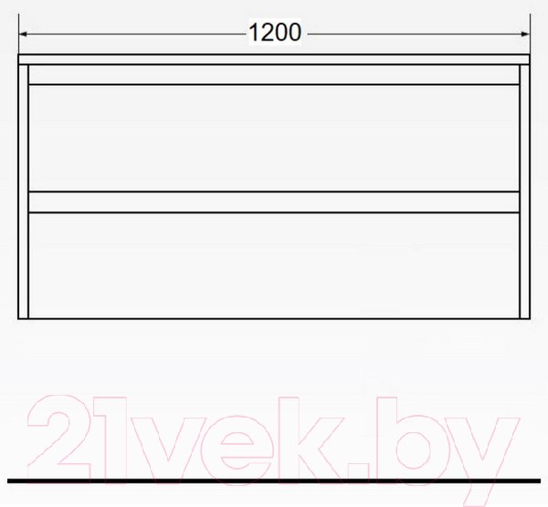 Изображение товара Тумба под умывальник BelBagno Kraft-1200-2C-SO-PP