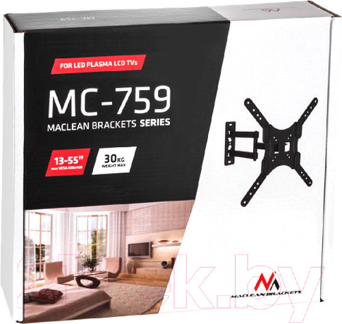 Изображение товара Кронштейн для телевизора Maclean MC-759 (черный)