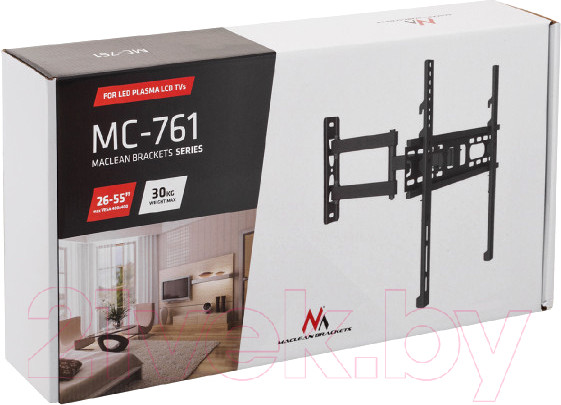 Изображение товара Кронштейн для телевизора Maclean MC-761 (черный)