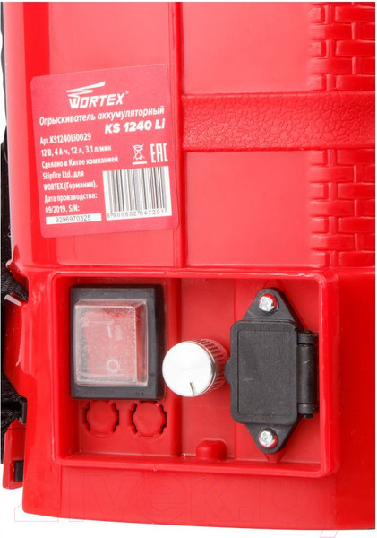Изображение товара Опрыскиватель аккумуляторный Wortex KS 1240 Li (KS1240Li0029)