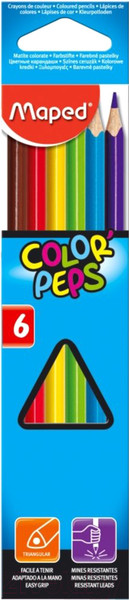 Изображение товара Набор цветных карандашей Maped Color Peps / 832002 (6шт)