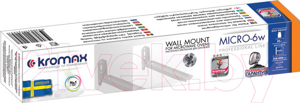 Изображение товара Кронштейн для крепления микроволновой печи Kromax Micro-6w (белый)