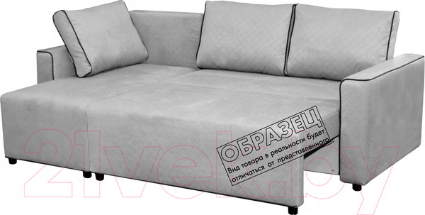 Изображение товара Диван угловой Мебельград Некст Стандарт (альба бежевый/мора горчица)