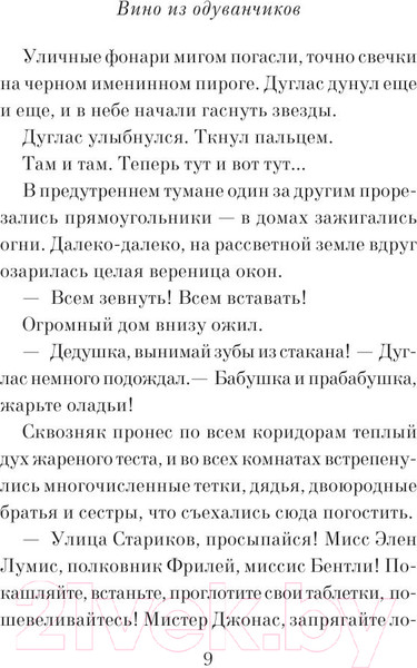 Изображение товара Книга Эксмо Вино из одуванчиков / 9785699551699 (Брэдбери Р.)