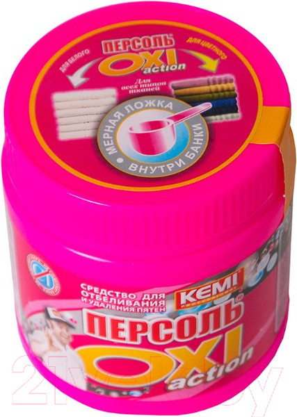 Изображение товара Пятновыводитель-отбеливатель кислородный Kemi Персоль Oxi Action (500г)