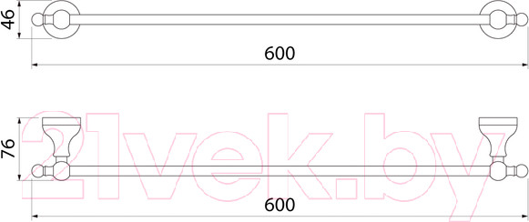 Изображение товара Держатель для полотенца IDDIS Retro RETSS10i49