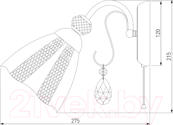 Изображение товара Бра Евросвет Floranse 30155/1 (белый)