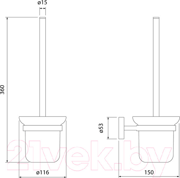 Изображение товара Ершик для унитаза IDDIS Sena SENSSG0i47