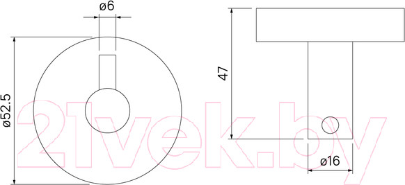 Изображение товара Крючок для ванной IDDIS Sena SENSS10I41