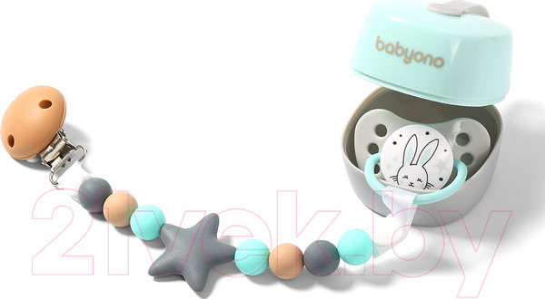 Изображение товара Контейнер для пустышки BabyOno Natural Nursing 535/02 (мятный)