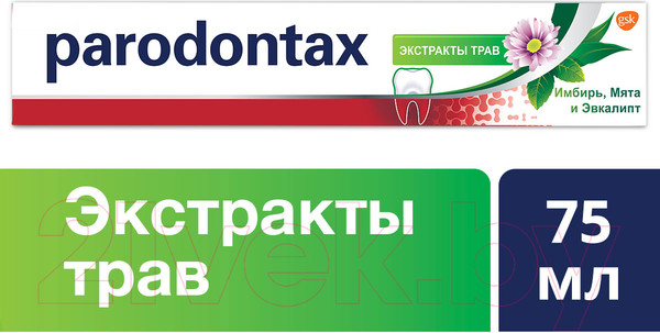 Изображение товара Зубная паста Parodontax Экстракты трав (75мл)