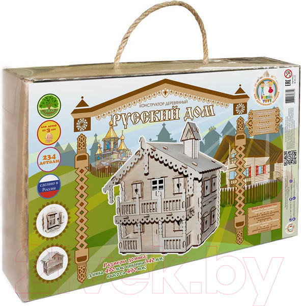 Изображение товара Кукольный домик Yoshatoys Русский дом / К-01-31