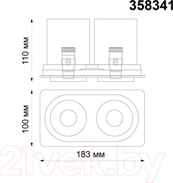 Изображение товара Точечный светильник Novotech Lanza 358341