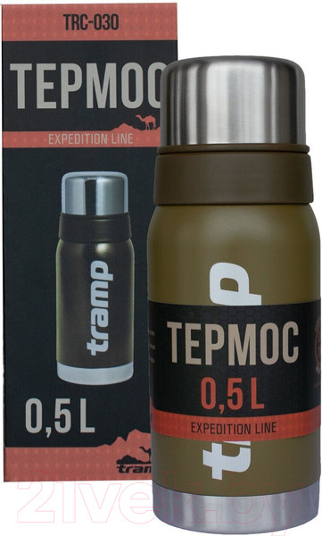 Изображение товара Термос для напитков Tramp Expedition Line / TRC-030о (0.5л, оливковый)