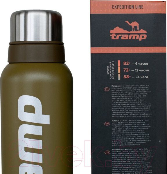 Изображение товара Термос для напитков Tramp Expedition Line / TRC-031о (0.75л, оливковый)