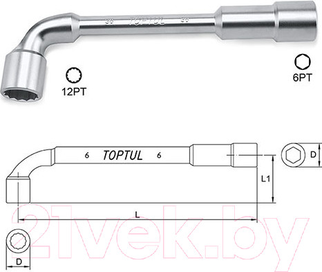 Изображение товара Гаечный ключ Toptul AEAE1212