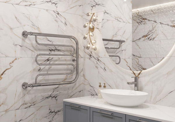 Изображение товара Полотенцесушитель водяной Двин D с полочкой 50x70 (1")