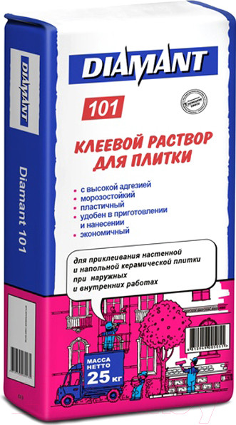 Изображение товара Клей для плитки Diamant 102 (25кг)