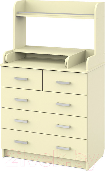 Изображение товара Комод пеленальный Атон Сириус-2 Полка 805 ЛДСП (слоновая кость)