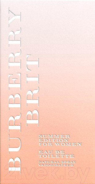 Изображение товара Туалетная вода Burberry Brit Summer Edition (50мл)