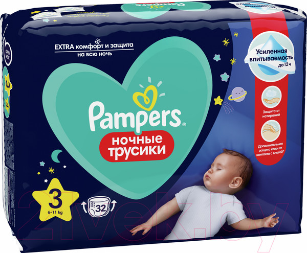 Изображение товара Подгузники-трусики детские Pampers Pants 3 Midi (32шт)