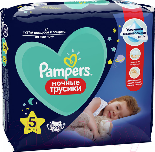 Изображение товара Подгузники-трусики детские Pampers Pants 5 Junior (28шт)