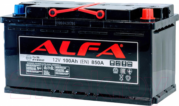 Изображение товара Автомобильный аккумулятор ALFA battery Hybrid R (100 А/ч)