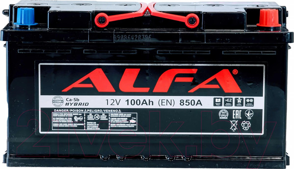 Изображение товара Автомобильный аккумулятор ALFA battery Hybrid R (100 А/ч)