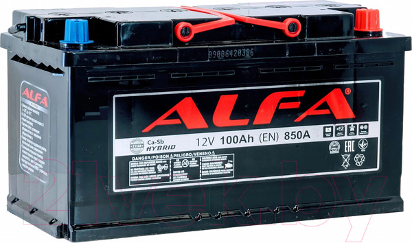 Изображение товара Автомобильный аккумулятор ALFA battery Hybrid R (100 А/ч)