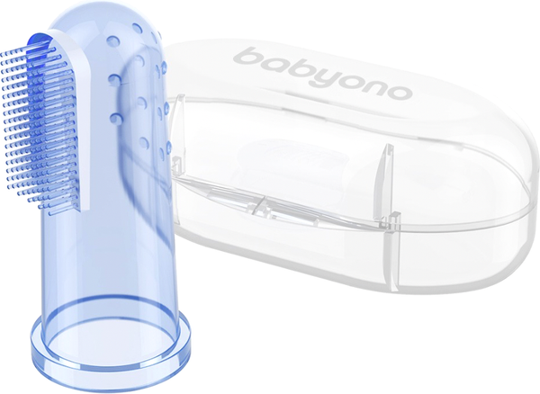 Изображение товара Зубная щетка для новорожденных BabyOno 0м+ / 723 (синий)