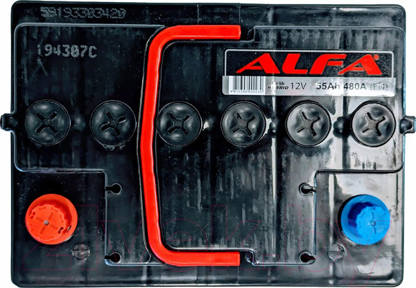 Изображение товара Автомобильный аккумулятор ALFA battery Hybrid L (55 А/ч)